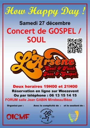 Affiche concert de gospel