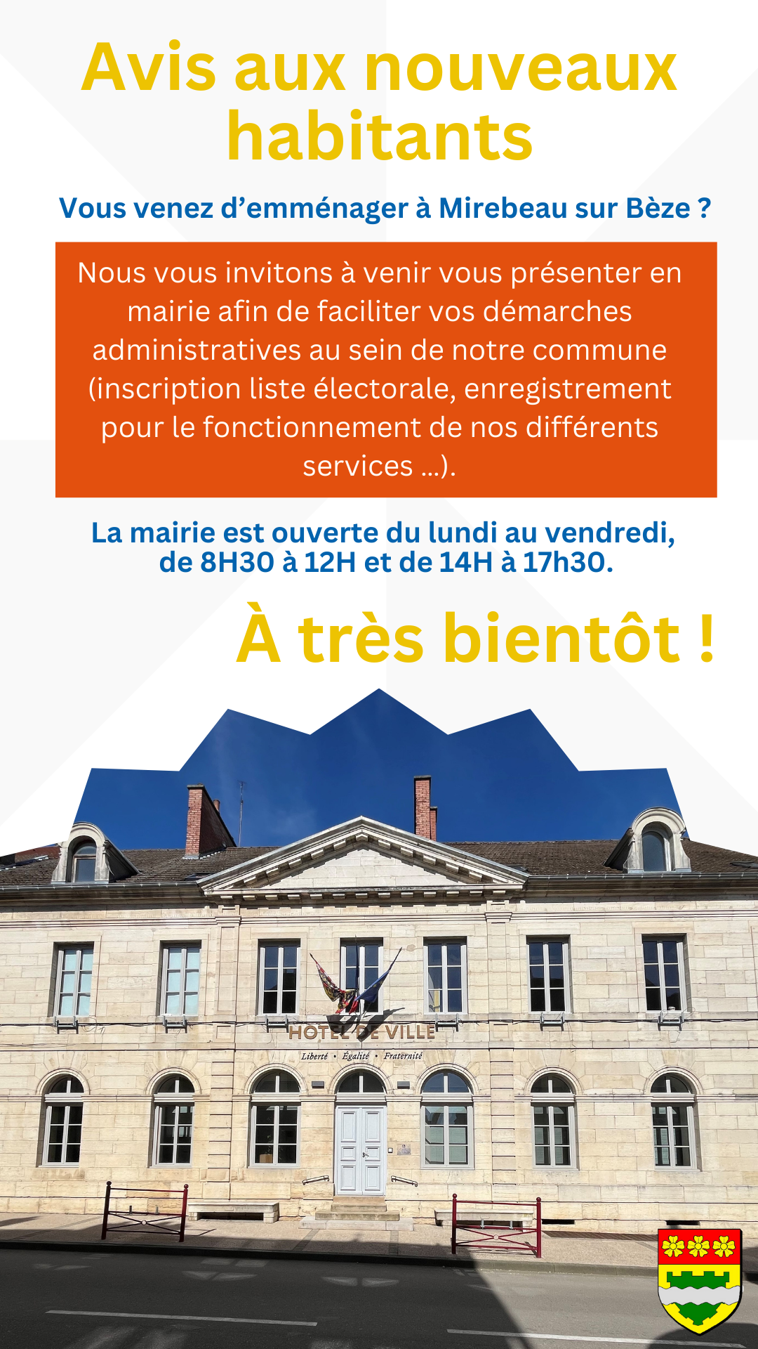 Avis aux nouveaux habitants